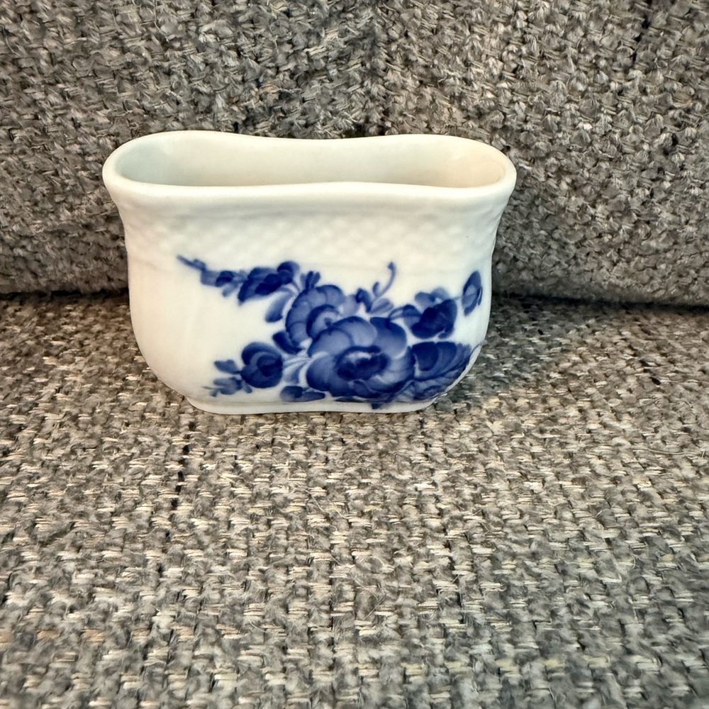 Royal Copenhagen Blue Floral Porcelain Vase